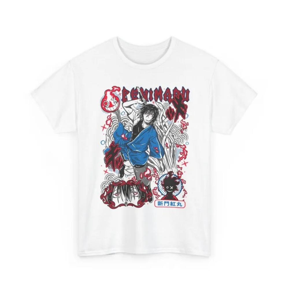 Benimaru Shinmon T-Shirt Fire Force Shirt Shinra Kusakabe Oversized Heißes Produkt Unisex Atmungsaktives Bequemes T-Shirt