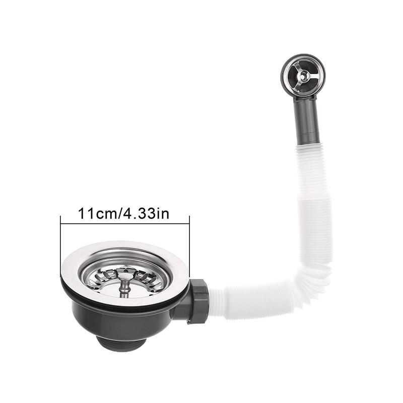 Talea Sink Strainer Kitchen Sink Drain Assembly Stainless Steel Sink Drain Kitchen Cabinet Sink Accessories Durable Rustproof