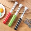 Pelador Descorazonador de Frutas 2 en 1 con Doble Hoja Dentada Descorazonador de Verduras de Acero Inoxidable Mango Ergonómico Herramienta de Cocina