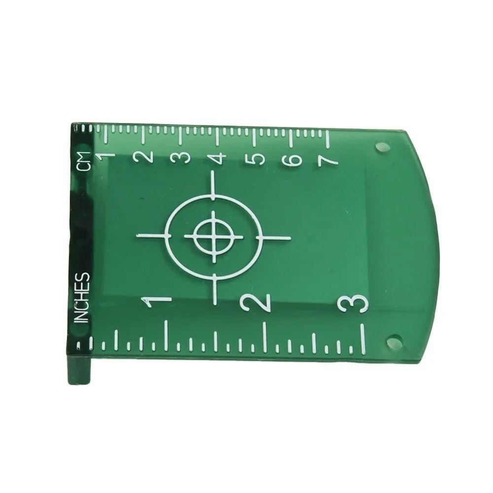 2Pcs Double Scale Laser Level Target Board Red/Green Magnetic Target Plate Measuring Tool