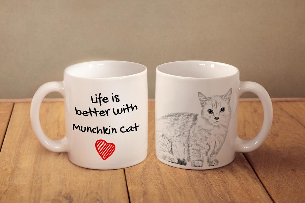 Munchkin - cup with a cat, cup with a photo, personalized gift from the Art-Dog brand