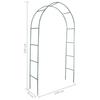 Arche de jardin - VIDAXL - 40776 - Métal - Noir - 140x39x240cm