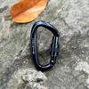 7Colors D Shape Key Hooks 59*99mm Aluminum Climbing Buckle New Outdoor Ascend Tool