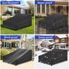 Garden Lounge Covers Waterproof Oxford Fabric Windproof Anti-UV Outdoor Sun Lounger Cover Durable Patio Furniture Protector
