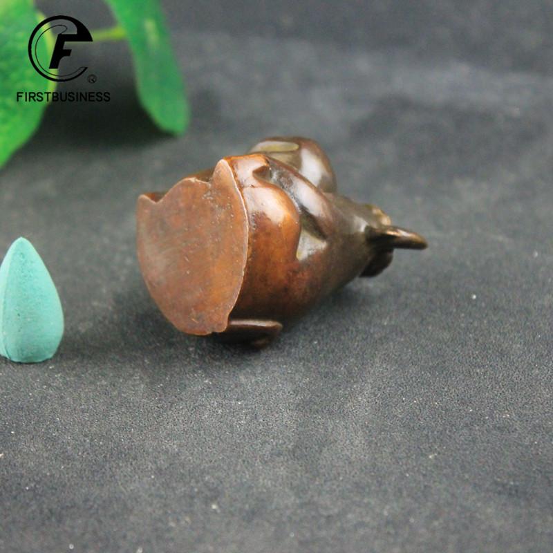 copper Wall Street bull Incense Ornament Copper Cute animal Backflow Incenser Retro Sandalwood Stove Classic Incense Burner