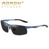 Polarized Aluminum Magnesium Cycling Sunglasses Semi-Frame Sport Glasses Outdoor Riding Driving Hiking UV400