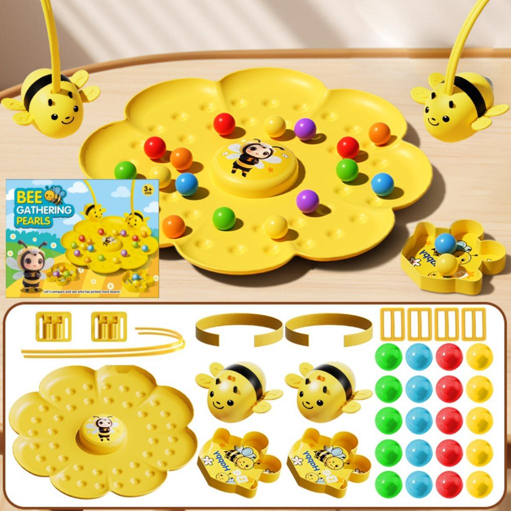 Bee Magnetic Toys for Kids Honey Collection Education Parent-child Interactive Multiplayer Fishing Magnetic Board Game Toys