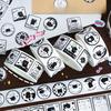 300Pcs/roll Kawaii Cartoon Black Cat Sticker Bubble Mailer Sealing Stickers Deco Labels Fun Cute Stationery DIY Decals for Kids