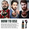 2pcs Natural Men Beard Growth Roller Kit Men's Beard Growth Oil Nourishing Enhancer ,Moustache Growth Enhancer 30ML