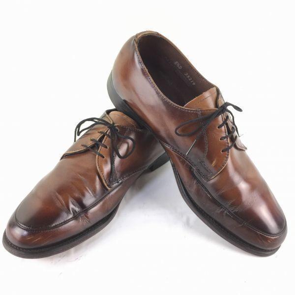 

70s-80s Vintage Made in USA J.C. Penney U-Tip Goodyear Welted Business Shoes Brown size 8.5D 26.0-26.5 Men s