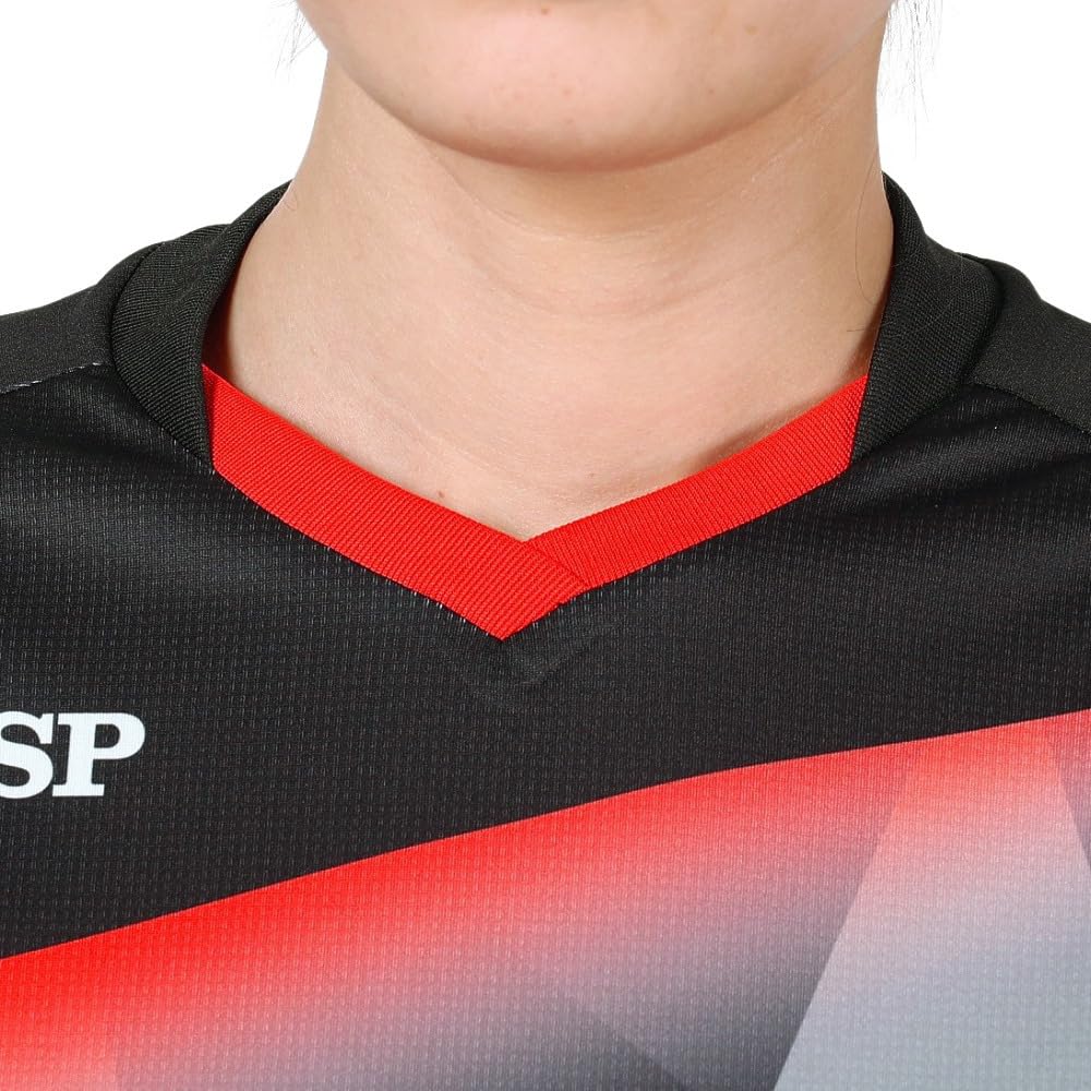 TSP Table Tennis Game Aster Official Match Size 032417 Women's Shirt, Ladies' Shirt, Approved, Black, S,
