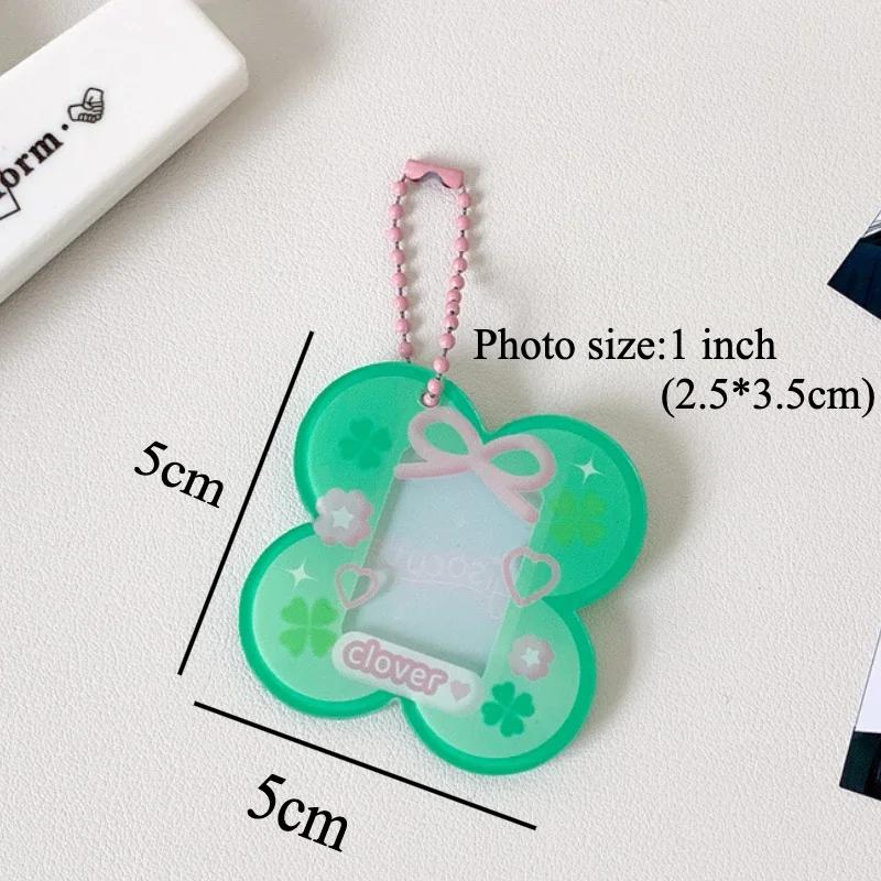

Lucky Four-leaf Clover Photo Frame 3 Inch Kpop Photocard Holder Kawaii House Frame for Desktop Decoration Charming Gifts 2025