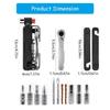 Durability 15 in 1 Cycling Tool Containing Steel Patches Strips Double Direction Ratchets and Compacts Carry Pouches