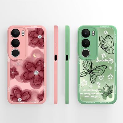 Case For Vivo Y29 Y19S Y29S 5G Cute Flower Camera Protection Soft Silicone Back Cover For Vivo Y 29 Y19S Y29 S Funda Capa V2420