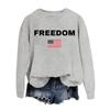 Women's Fashionable Casual Round Neck Loose Printed Long Sleeved Sweatshirt