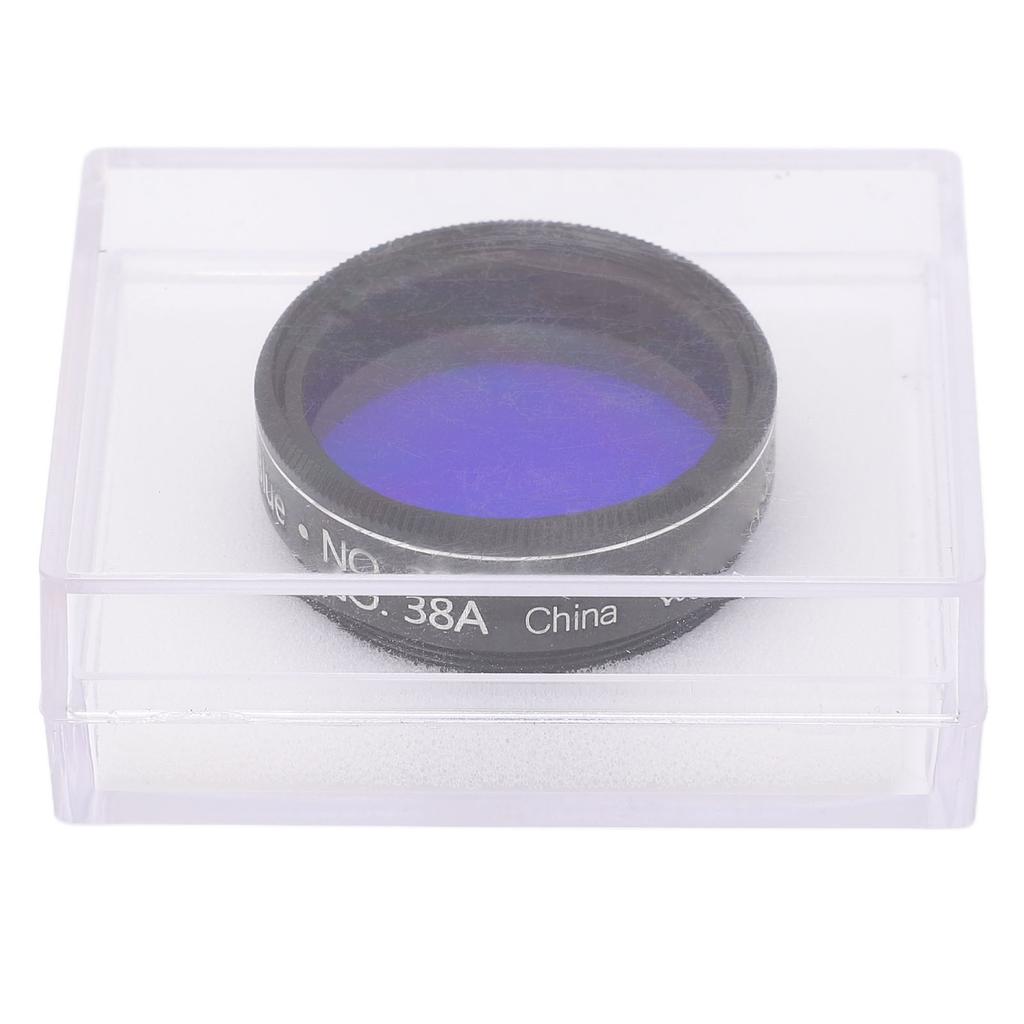 Telescope Eyepiece Filter Dark Blue Optical Glass Telescope Eyepiece Planetary Filter for 1.25in Telescope Eyepiece