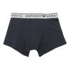 Emporio Armani FW23 Color Block Letter Logo Printed Casual Boxer Briefs 2-Pack Men underwear 111769-3F720-15876