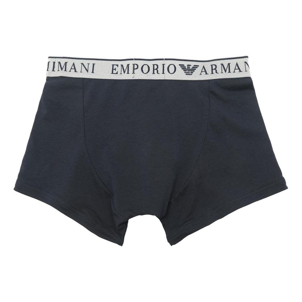 Emporio Armani FW23 Color Block Letter Logo Printed Casual Boxer Briefs 2-Pack Men underwear 111769-3F720-15876