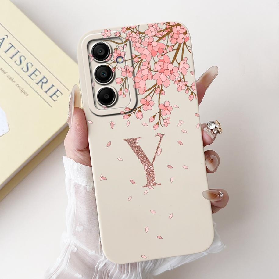 For Samsung Galaxy A16 5G Case Luxury Crown Flower Letters Shockproof Silicone Soft Cover For Samsung A16 5G A 16 SM-A166B Cases