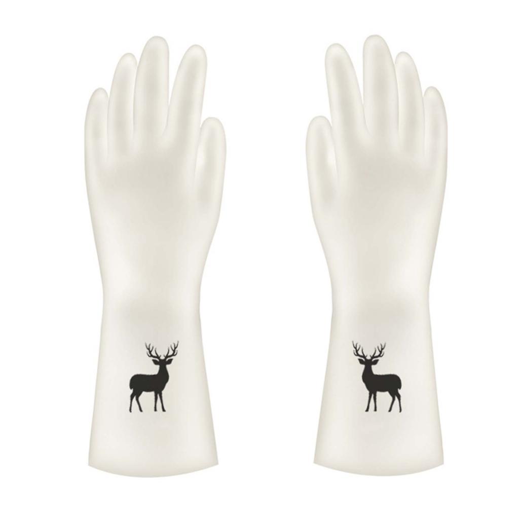 Küchenhandschuhe Verdickte Spülhandschuhe Rutschfeste Gummi Wiederverwendbare Reinigungshandschuhe Reinigungshandschuhe für Haushalt M