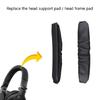Detachable Headsets Padding Cushion Flexible Metal Architecture and Memory Foam Headband For HDJ CUE1