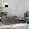 Small Animal Cage/rodent Cage with Accessories, Fir Wood, 100 Cm X 52 Cm X 50 Cm, Grey