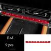 For HAVAL H9 2024-2026 Aluminum Alloy Red Car One-touch Start Gear Steering Wheel Button Trim Interior Car Accessories