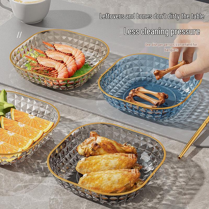 

Light Luxury Gold Rack Serving Dish Set