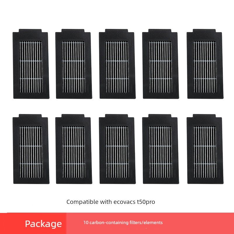 Suitable for Ecovacs T50Pro Sweeping and Mopping Robot Accessories Mop Cloth Cleaning Liquid Roller Brush Dust Bag Filter