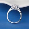 1/2/3/4 Karat Oval geschliffener Moissanit Solitär Diamantring GRA Zertifiziert Kupfer Party Eheringe Schmuck für Damen