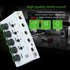 4 Channel Auditory Mixer Simultaneous Connection With Low Noise Recording And Stereo Output For Home Studio And Podcasting