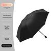 High-End Black Automatic Folding Umbrella with Sunshade and Customized Logo