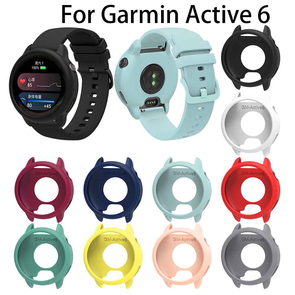 Full Protective Case Cover Shell For Garmin Active 6 SmartWatch Case Soft Silicone Screen Protective For Garmin Active6 Bumper