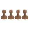 4 Pcs Anti-Static Lightning Protection Cap Stable Firm Pole Tip Protector  Camping