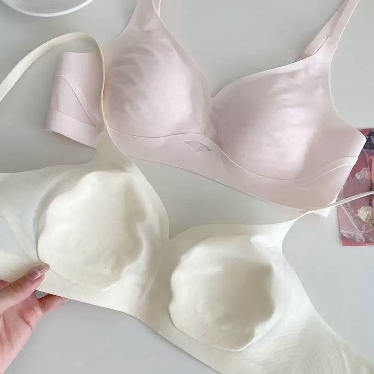 Tie-Dye Style Thin Seamless Women's Bra for Big Breasts To Look Smaller and Slimmer Breathable Anti-Drooping Side Boob Control Underwear