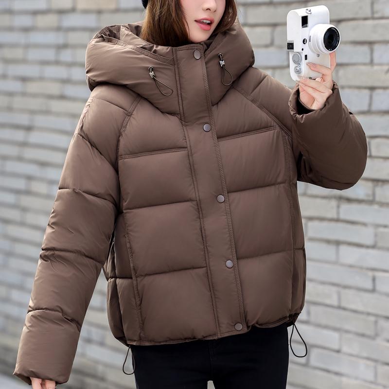 Fashion Women's Coats Winter Short Parkas Hooded Casual Loose Thick Warm Outerwears Women Jackets