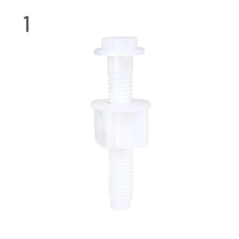 Old-Style Toilet Seat Hinge Screws & Bolts - Plastic Bathroom Accessory