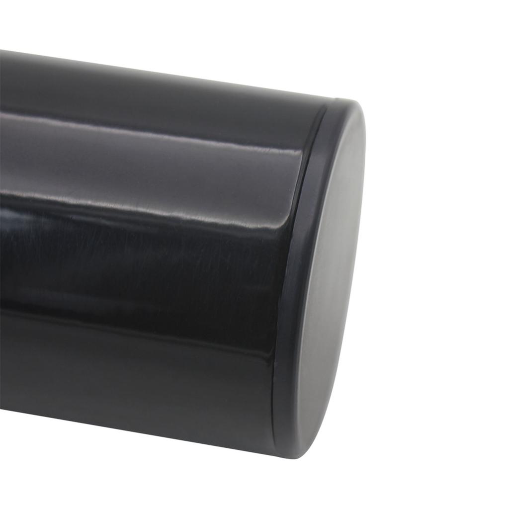 Professional Stainless Steel Cylinder Sand Shaker Rhythm Musical Instruments Metal Hand Percussion Black