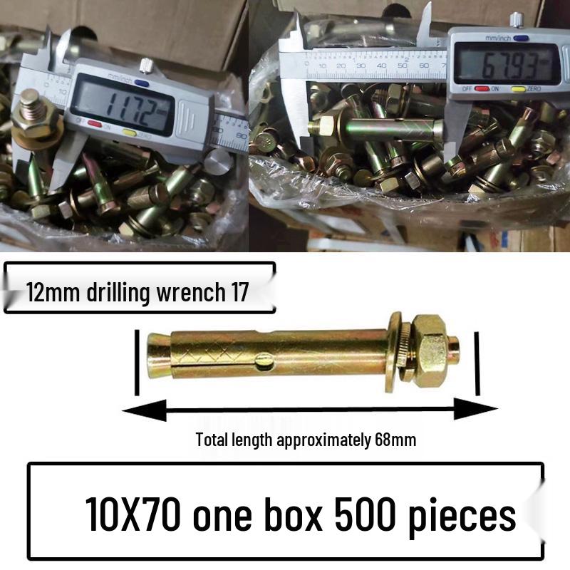 National Standard M6-M12 Expansion Bolts & Screws: Iron-plated, Galvanized, and Explosion Bolts
