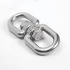 1Pcs Eye Connectors 8 Ring Hook 304 Stainless Steel M4 M5 M6 M8 Carabiner Clasp Universal 4mm 5mm 6mm 8mm Marine Anchor Swivel