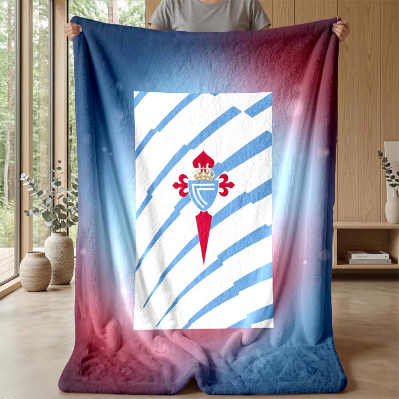 Celta Vigo FC Soft Flannel Fleece Blanket Lightweight Cozy Warm Throw Blanket For Sofa Bed Home Decor