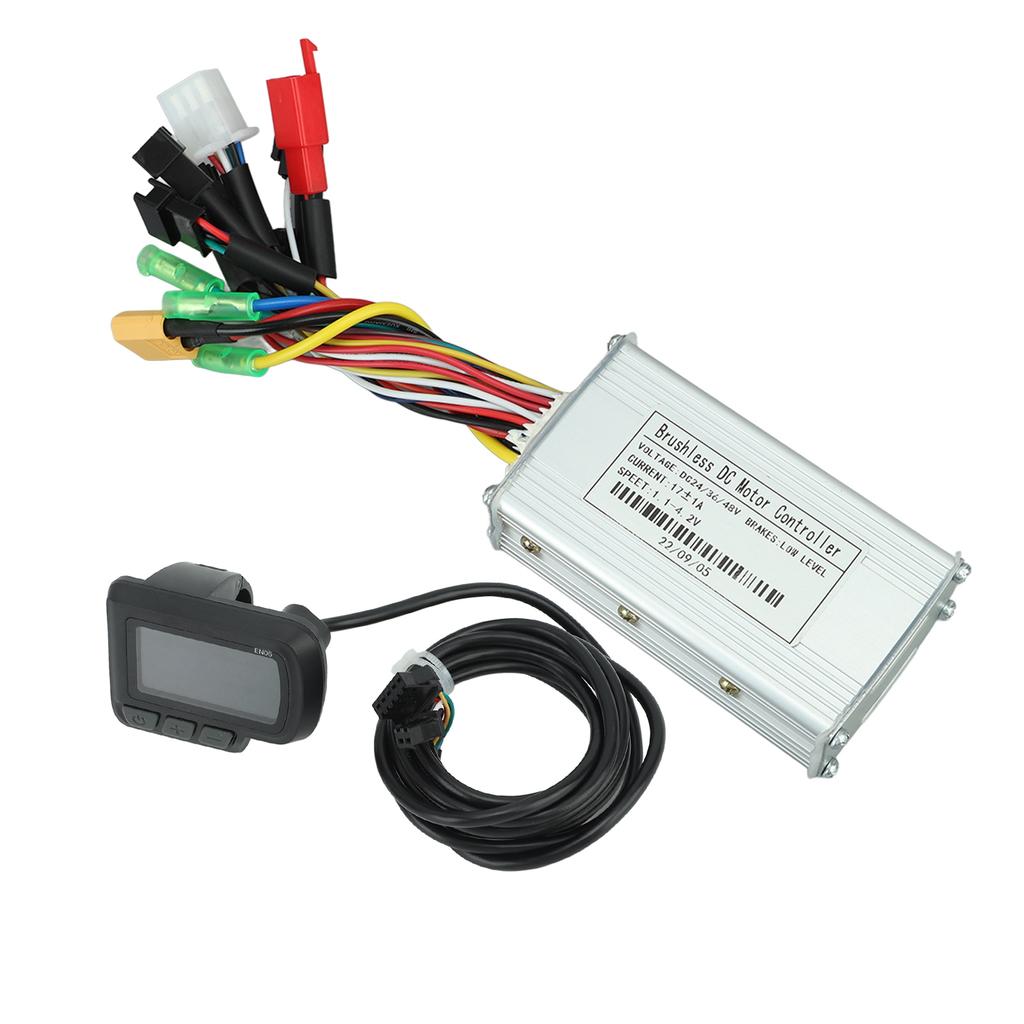 Electric Bike Motor Controller Sine Wave 24V 36V 48V 250W?350W 17A with EN06 LCD Meter Kit Set