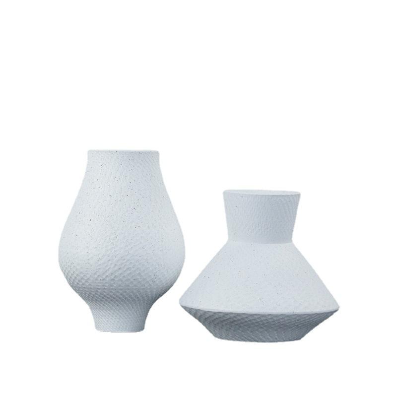 Modern Simple Resin Vase Ornaments Model House Sales Office Hotel Villa Living Room Study Stylish Soft Decorations
