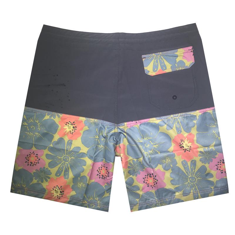 2023 New Elastic Quick-Dry Surfing Beach Shorts with Waterproof Light Board and Custom Logo Option