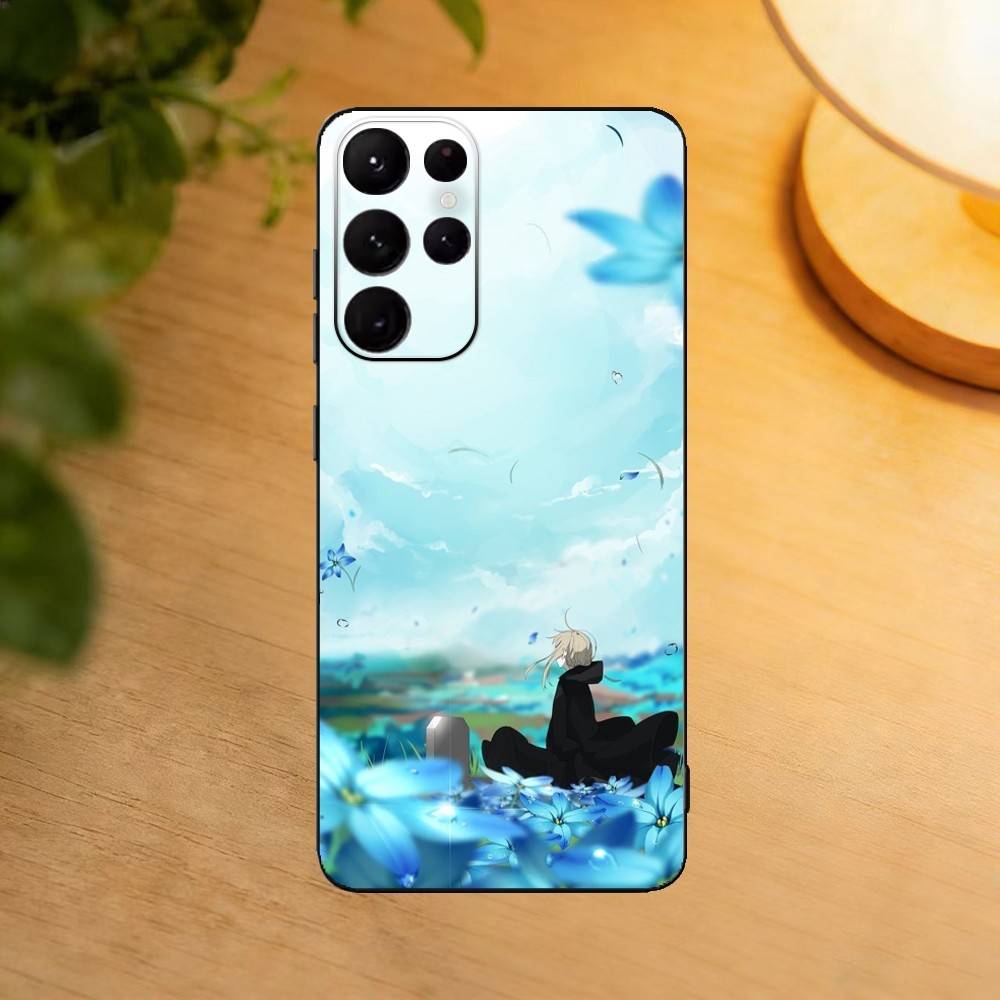 

S-Silent Аниме Секретная W-Ведьма Чехол для Телефона Для Samsung S25,S24,S21,S22,S23,S30,Ultra,S20,Plus,Fe,Lite Черный Корпус Samsung S305G