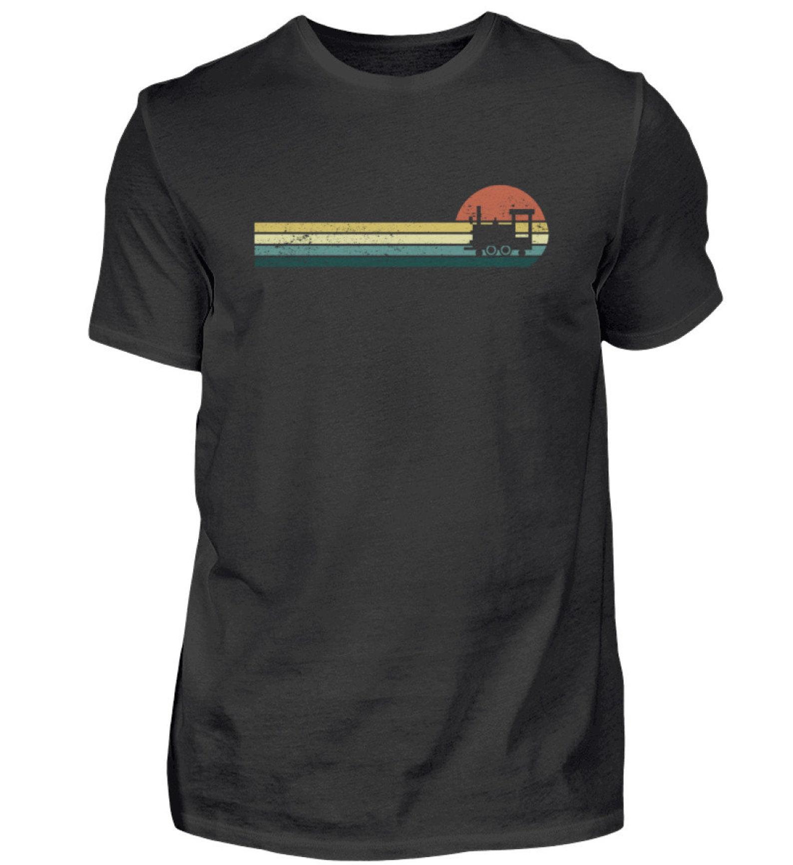Model Railway Vintage Railway Locomotive Model Railway Tshirt - Men s Shirt 4XL