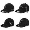 Korean Summer Hip-hop Style Iron Ring Personalized Baseball Cap Unisex Trendy Sunshade Duck Tongue Hat