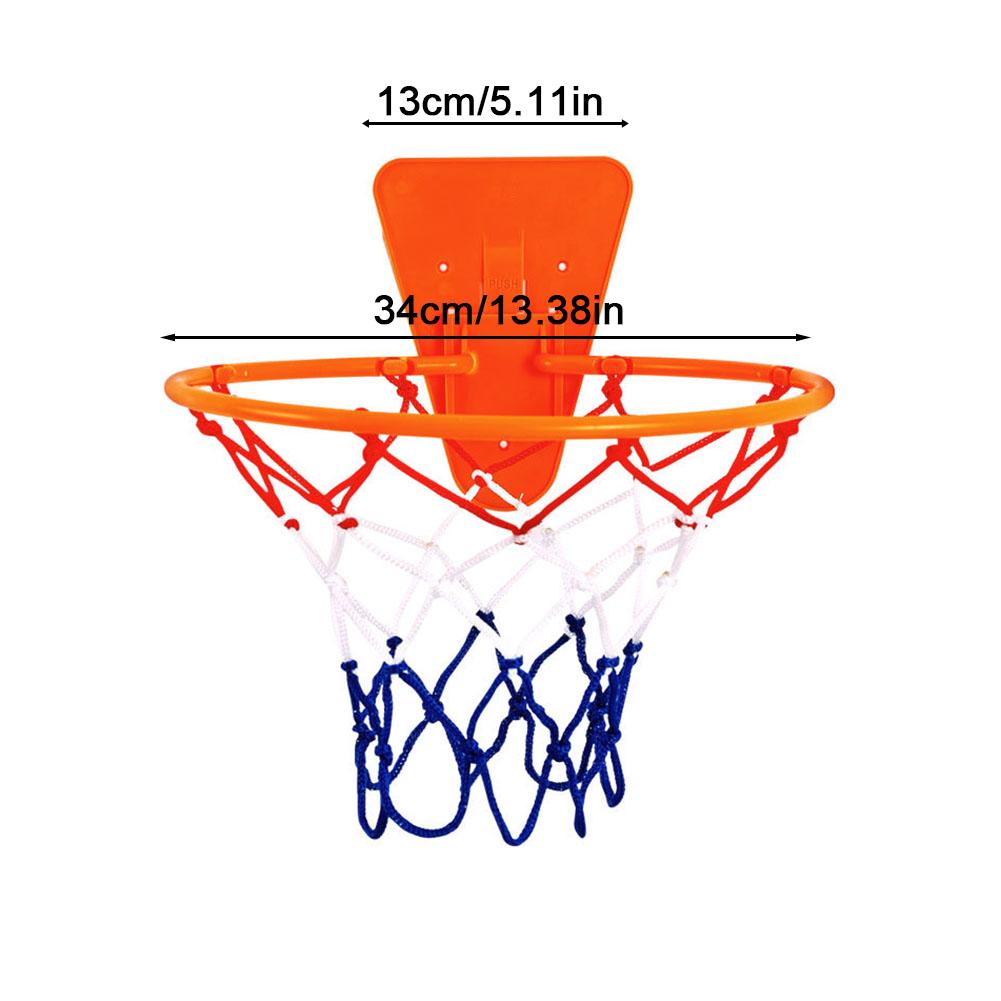 1set Indoor Safety Funny Game Kids Mini Home Exercise Basketball Hoop Set Wall Frame Stand Lifting Basket Hanging Backboard
