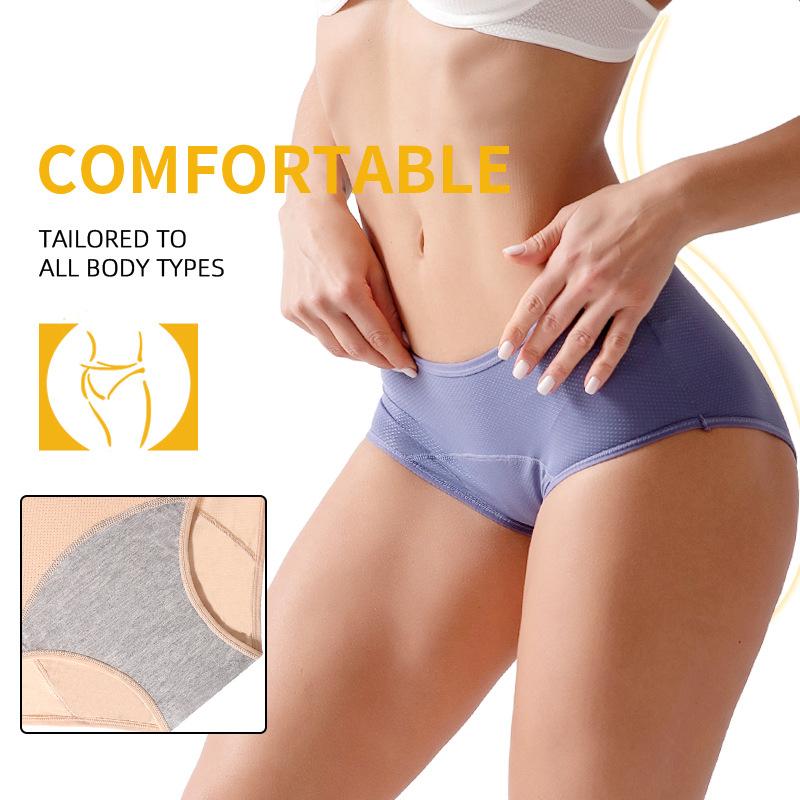 3pcs/Set Leak Proof Menstrual Panties Women Period Underwear Sexy Physiological Underwear Plus Size Waterproof Briefs