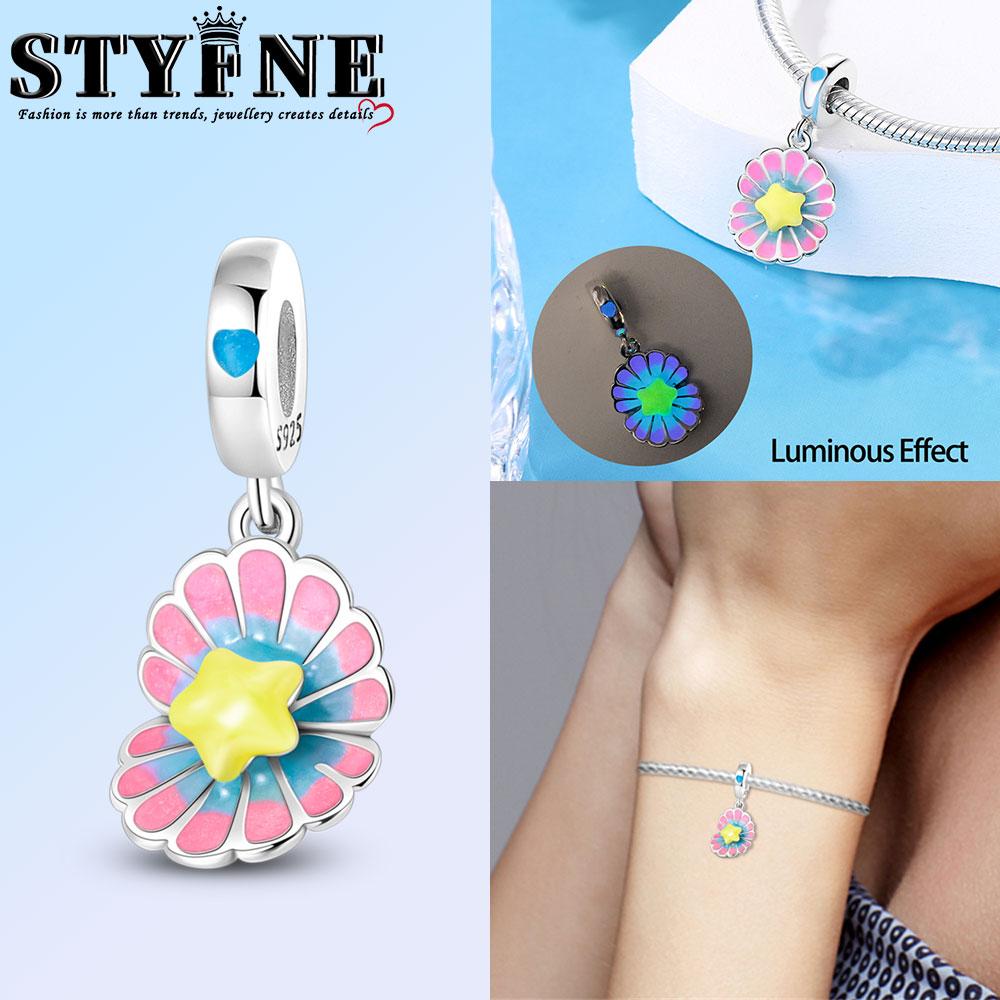 

Copper Blue Purple Butterfly Charm Four-Leaf Beads Fit For Diy Birthday Party Gift Jewelry Bracelet Accessories